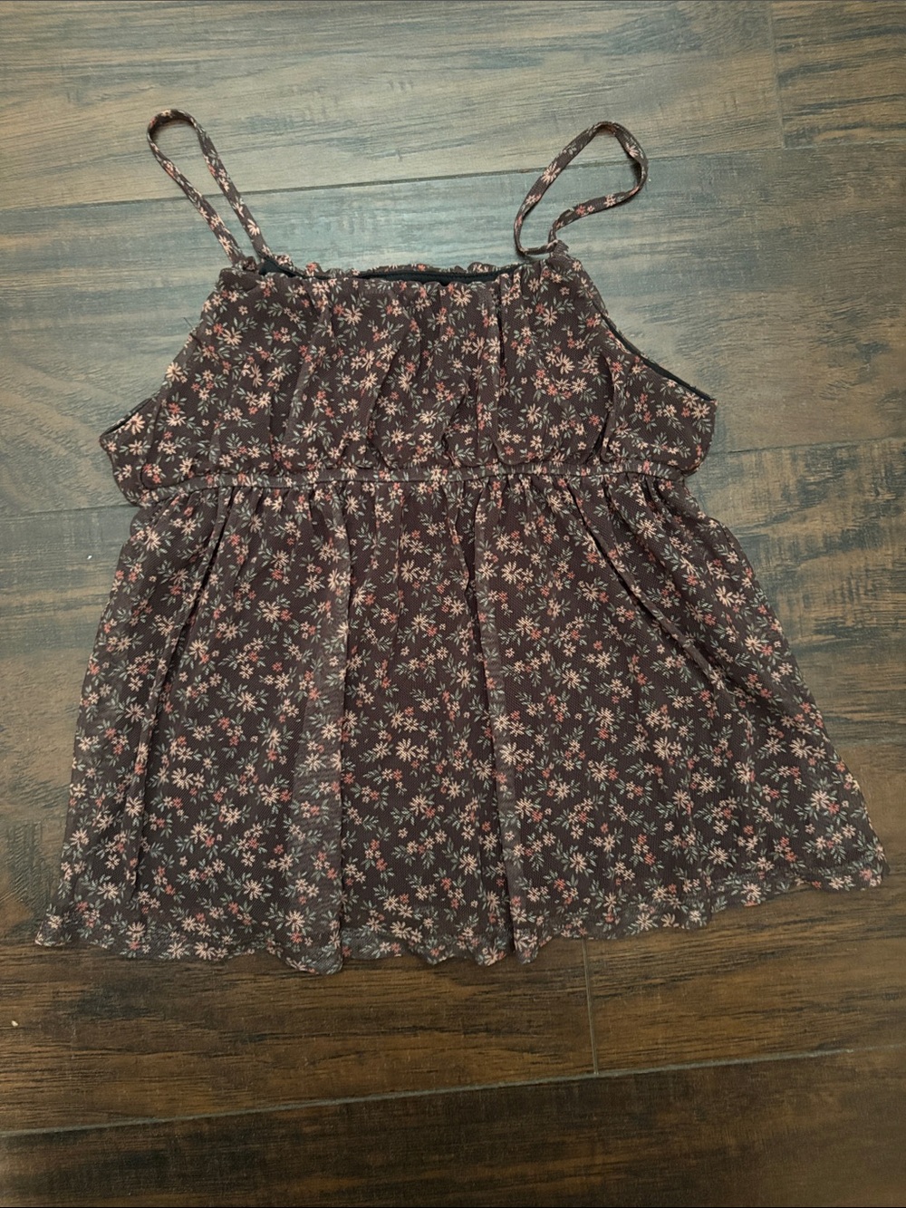 RSQ Floral Trim Black Lined Top